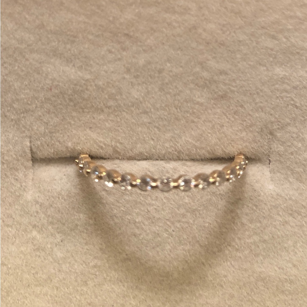 10K Yellow Gold Moissanite Full Eternity Band
